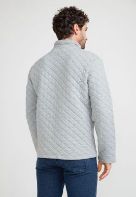 Imagen 2 del producto Polerón Hombre Cuello Alto Gris Melange