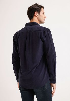 Imagen 2 del producto Camisa Hombre Manga Larga Micro Cotelé Navy