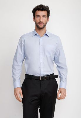Camisa Hombre Formal Popelina Classic Celeste