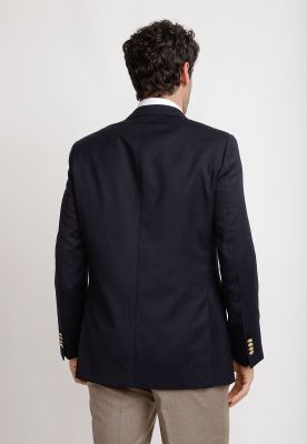 Imagen 2 del producto Chaqueta Hombre Formal Cruzada 100% Lana Classic Azul Marino