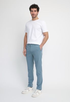 Pantalón Hombre Chino Performance Azul Piedra 4IFB7348