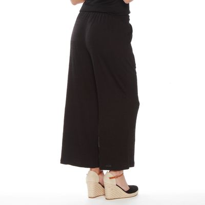 Imagen 2 del producto Pantalon Wide Leg Tiro Alto Pretina  Basica Elasticada