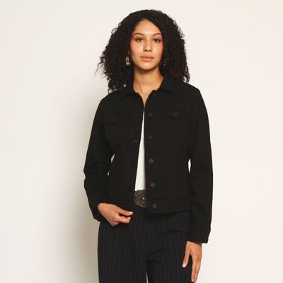 Chaqueta Manga Larga Abotonada En Delantero