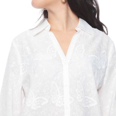 Imagen 2 del producto Blusa Manga Larga Embroidery Abotonada En El Delantero