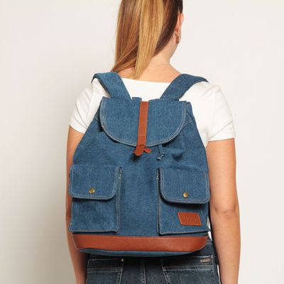 Imagen 2 del producto Mochila Denim Con Pu