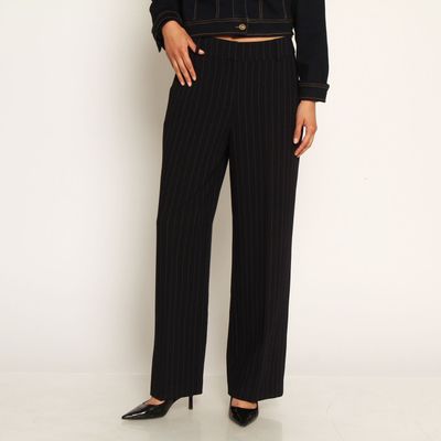 Imagen 1 del producto Pantalon Recto Tiro Alto Pretina Basica