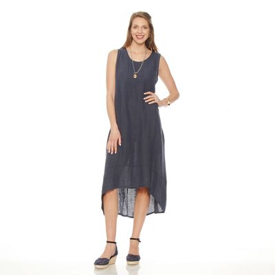 Imagen 2 del producto Vestido Sin  Manga Lino Escote Redondo