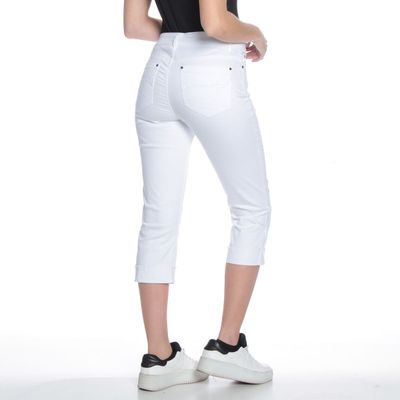 Imagen 2 del producto Pantalon Pitillo Crop Con Basta Roll Up Pretina Basica Un Boton