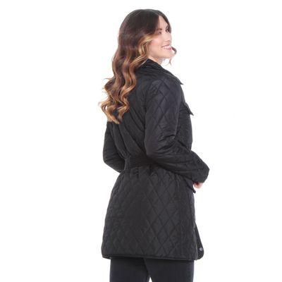 Imagen 2 del producto Parka Manga Larga Solida Con Lazo En Cintura Y Bolsillos