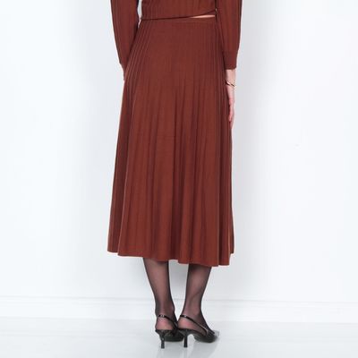 Imagen 2 del producto Falda Tejida Solida Con Cintura Elasticada