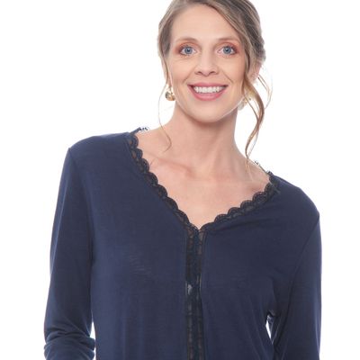 Imagen 2 del producto Polera  Manga Larga  Escote V Con Encaje