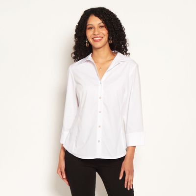 Imagen 1 del producto Blusa Manga 3/4 Abotonada En Delantero Con Boton Perla