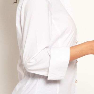 Imagen 2 del producto Blusa Manga 3/4 Abotonada En Delantero Con Boton Perla