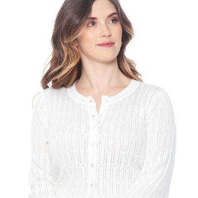 Imagen 2 del producto Chaleco Manga 3/4 Abotonado En El Delantero