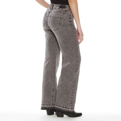 Imagen 2 del producto Jeans Recto Tiro Alto Pretina Basica 1 Boton Basta Despegada