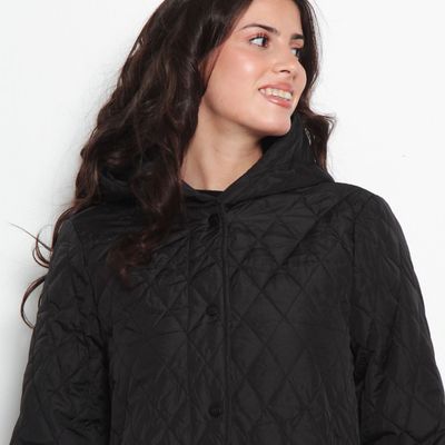 Imagen 2 del producto Parka Quilt Manga Larga Con Capucha Abrochada En Delantero