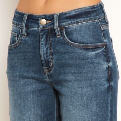 Imagen 2 del producto Jeans Wide Leg     Tiro Alto Pretina Basica 1 Boton