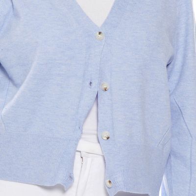 Imagen 2 del producto Chaleco Manga Larga Escote V Abotonado En Delantero