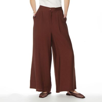 Imagen 1 del producto Pantalon Wide Leg Tiro Alto Pretina Basica 1 Boton