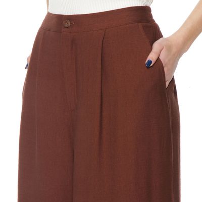 Imagen 2 del producto Pantalon Wide Leg Tiro Alto Pretina Basica 1 Boton