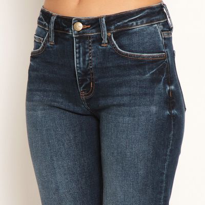 Imagen 2 del producto Jeans Flare Tiro Alto Pretina Basica 1  Boton