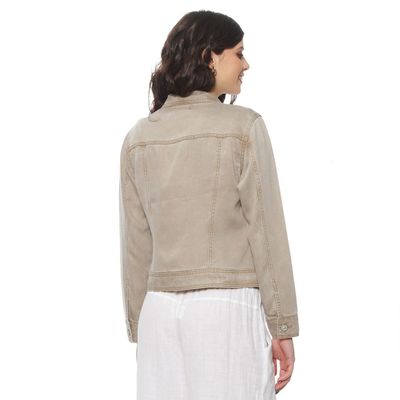 Imagen 2 del producto Chaqueta Manga Larga Lyocell Abotonado En Delantero Y Bolsillo