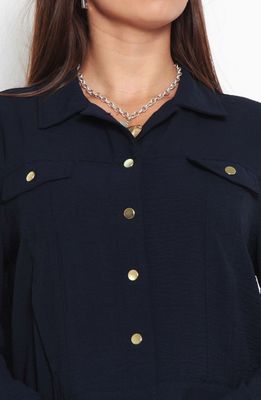 Imagen 2 del producto Chaqueta Manga Larga Abotonada En Delantero Con Bolsillos