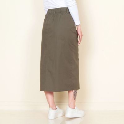 Imagen 2 del producto Falda Cargo Solido Pretina Basica 1 Boton