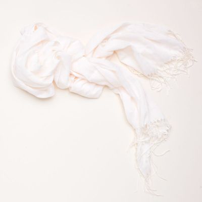 Panuelo Solido Con Glitter Com Flecos