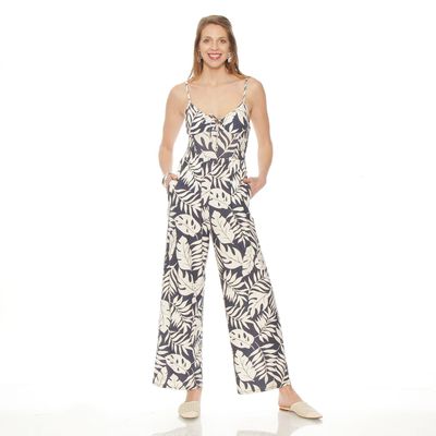 Enterito Sin Manga Estampado Con Corte En Cintura