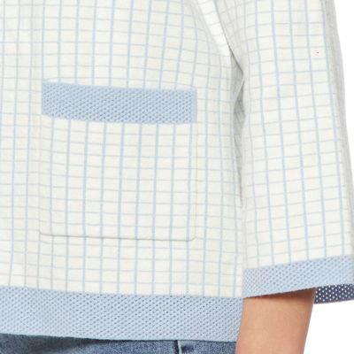 Imagen 2 del producto Chaleco Cuadros Manga 3/c Abierto Con Bolsillo