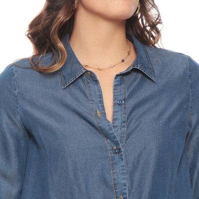 Imagen 2 del producto Blusa Lyocell Manga Larga Abotonada En El  Delantero