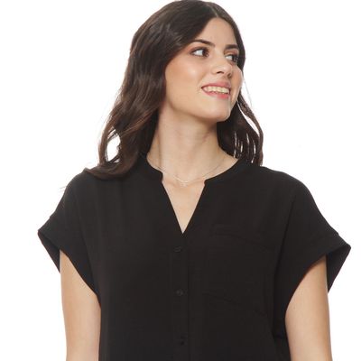 Imagen 2 del producto Blusa Manga Corta Escote V Abotonada En Delantero