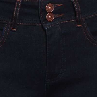 Imagen 2 del producto Jeans Recto Tiro Medio Push In Push Up Pretina Media Dos Botones