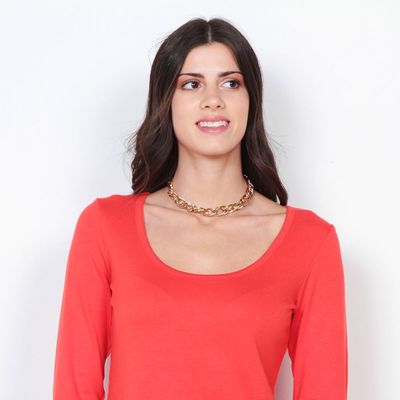 Imagen 2 del producto Polera Manga Larga Solida Escote Redondo