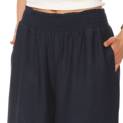 Imagen 2 del producto Pantalon Wide Leg Tiro Alto Pretina Ancha Elasticada