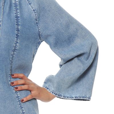 Imagen 2 del producto Blusa Manga Larga  Lyocell Escote V