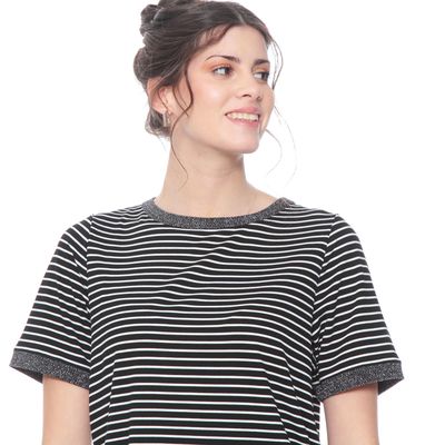 Imagen 2 del producto Polera Manga Corta Listada Escote  Redondo