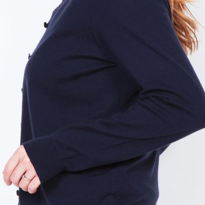 Imagen 2 del producto Chaleco Manga Larga Abotonada En Delantero Cuello Redondo