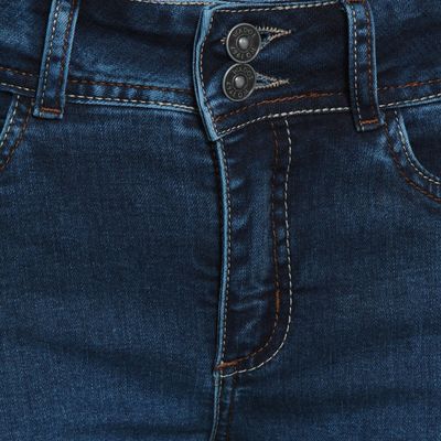 Imagen 2 del producto Jeans Recto Tiro Medio Push In Push Up Pretina  Media Dos Botones