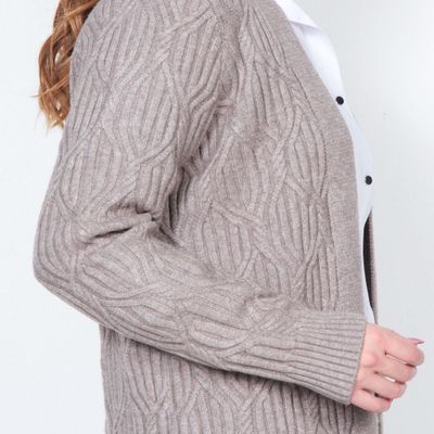 Imagen 2 del producto Chaleco Manga Larga Con Punto Trenzado