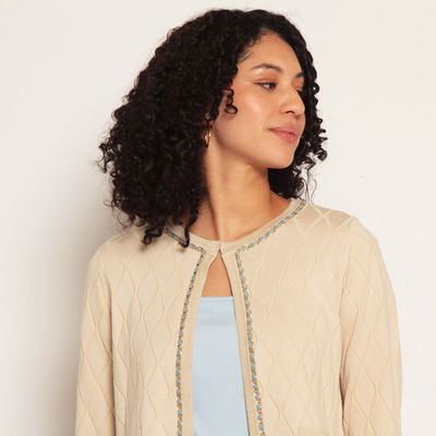 Imagen 2 del producto Chaleco Manga Larga Abierto En Delantero