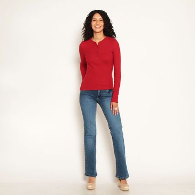 Imagen 2 del producto Polera Manga Larga Abotonada En Delantero