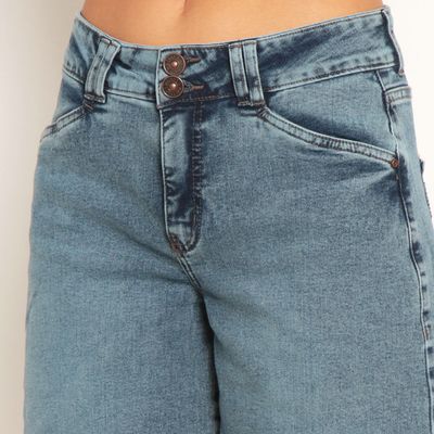 Imagen 2 del producto Bermuda Jort Denim Tiro Alto Pretina Interna 2 Botones