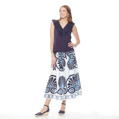 Imagen 2 del producto Polera Sin Manga Escote V Con Volante