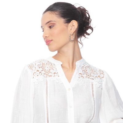 Imagen 2 del producto Blusa Manga Larga Xon Brodery En Delantero Y Espalda Escote V