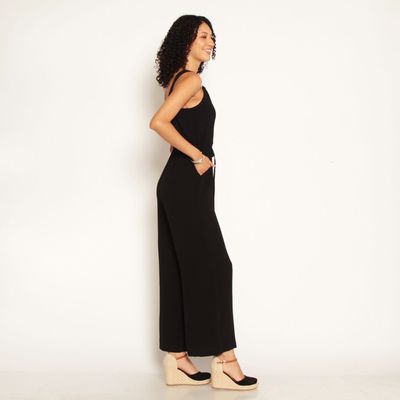 Imagen 2 del producto Enterito Sin Manga Con Lazo En Cintura Y Bolsillo Escote V