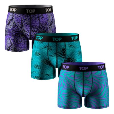 BÓXER MEDIO MICROFIBRA PACK 3 COLECCION SKINS C2 TOP