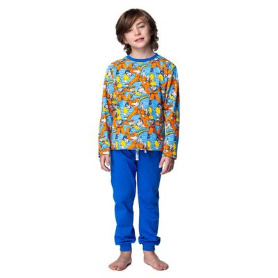 Pijama Largo Niño Invierno Algodón Naruto C2 TOP