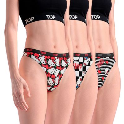 Colaless Algodón con Elástico Pack 3 Hello Kitty C4 TOP